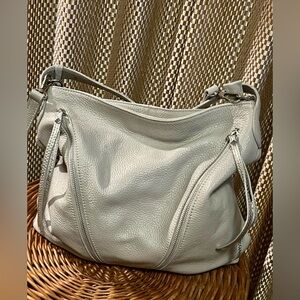 Giorgia Milano Gray Italian Leather Hobo/Shoulder Bag
